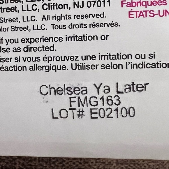 New Color Street nail polish strips. New in package. Chelsea You Later - Picture 3 of 3